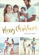 Merry Christmas Starburst Gold Foil Holiday Photo Cards Image 5 of 6
